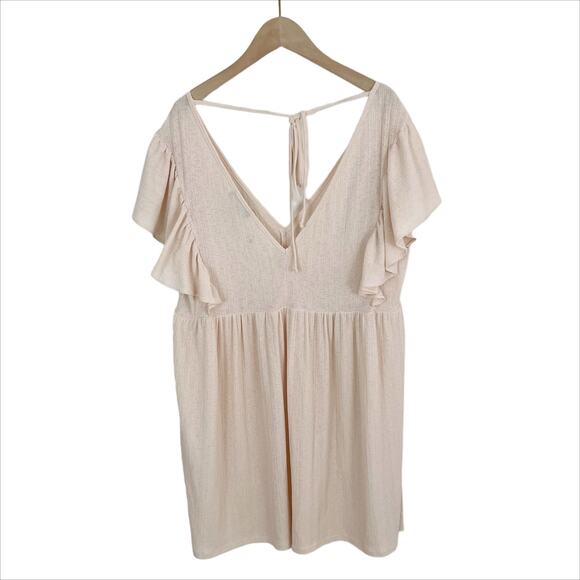 NWOT ASOS Blush Flutter Sleeve Mini Dress Size 10 - Picture 2 of 5